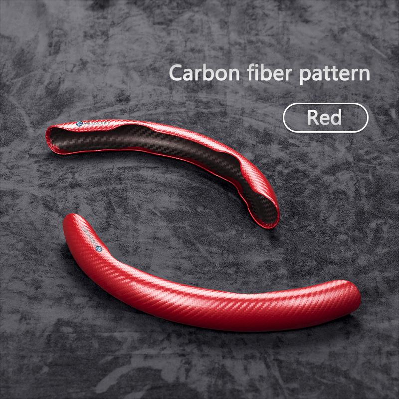 1pc Steering Wheel Cover Breathable Carbon Fiber Anti Slip Steering Covers For Volkswagen VW Jetta GTI Rline Golf Amarok Phaeton zr5