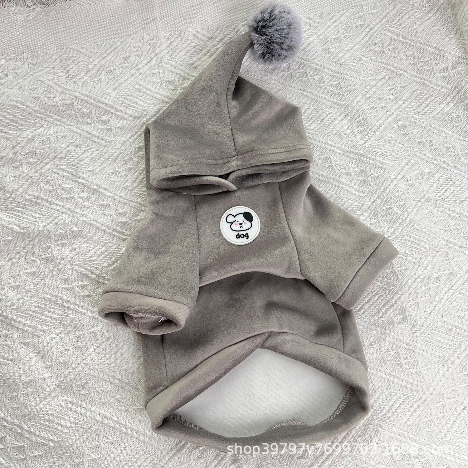 

Двухслойный композитный утолщенный кристально-супермягкий вельвет осень-зима двуногий питомец собака собачья одежда кошка малая средняя и крупная собака XS