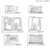 DIY Christmas Candle Holder Epoxy Silicone Mold Fawn Snowflake Lantern Candle Base Ornaments Mold For Plaster Aromatherapy