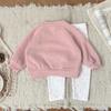Swan Pattern Thick Knit Sweater & Pants Set for Babies & Children - Warm Two-Piece for Autumn/Winter