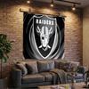 1 Stück Las Vegas Raiders Design Wandteppich, Einzigartiges Design Wandteppich, Wanddekoration für Schlafzimmer, Wohnzimmer, Spielzimmer, Herzliche Fan-Feiertagsgeschenke