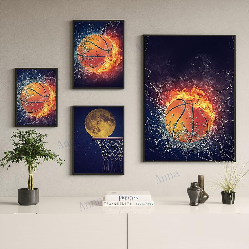 Sport Basketball Inspirational Words Canvas Painting Motivational Posters and Prints Wall Art Picture for Living Room Decor