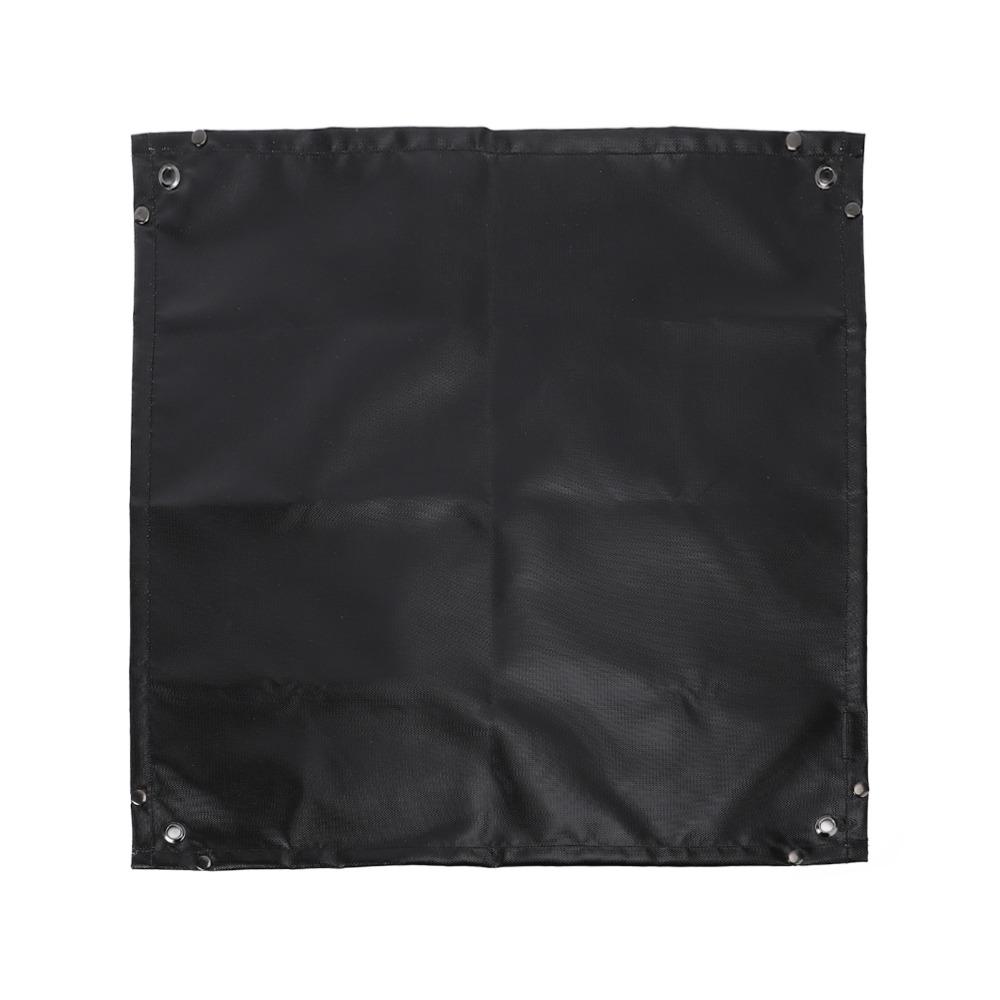Protective Pad Under Grill Mat Black Fireproof Grill Pad Portable Grill Floor Pad Camping Stove