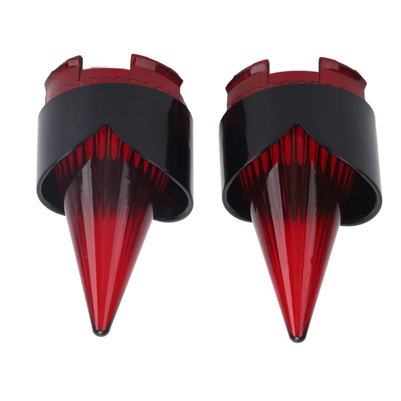 

Пара Делюкс Велосипедов Указатель Поворота Линза Черная Рамка Индикатор Задний Фонарь Линза Крышка Накладка для красный/чёрный