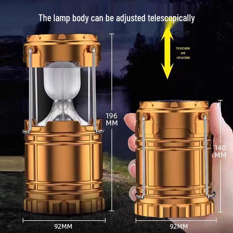 Rechargeable Emergency Lantern with Super Long Battery Life for Home, Camping, and Outdoor Use - Solar Backup & Hanging Light