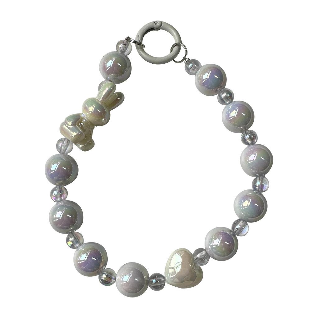 Colorful Cartoon Rabbit Acrylic Keychain & Phone Charm