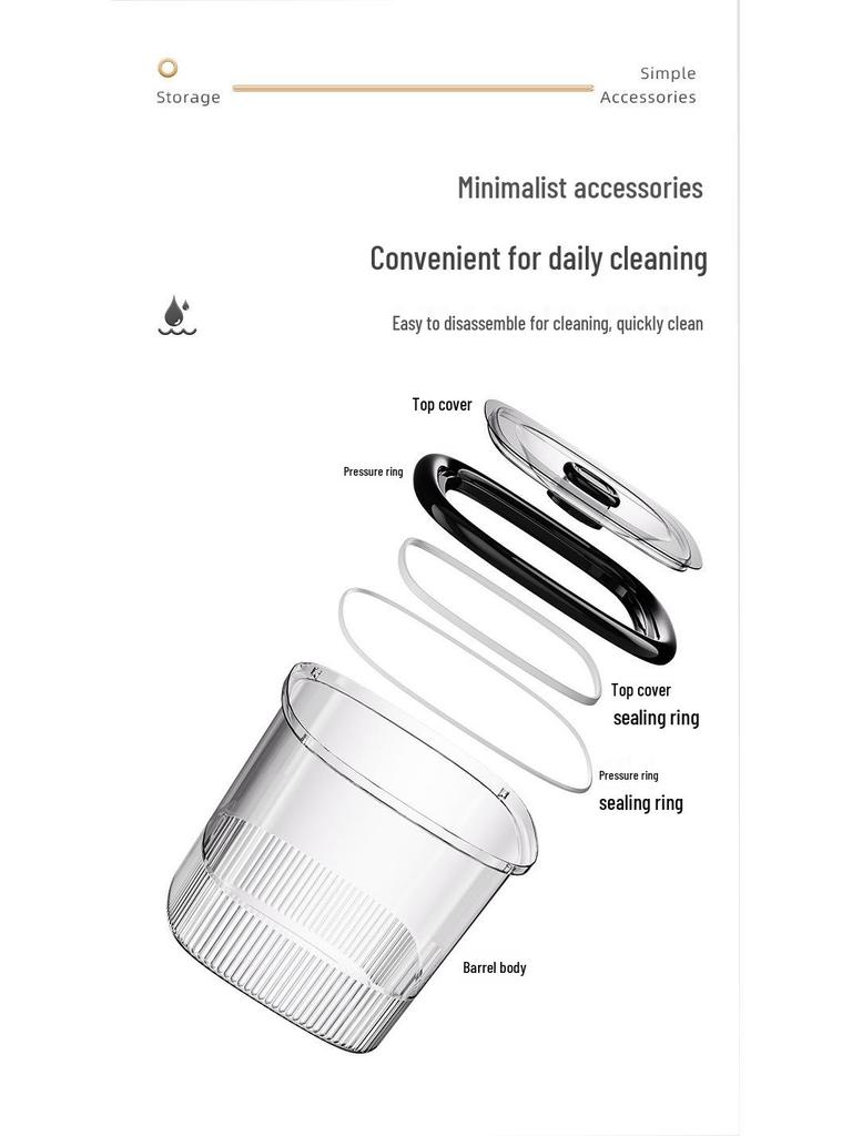 Szczelny pojemnik do przechowywania ryżu i zbóż, odporny na owady