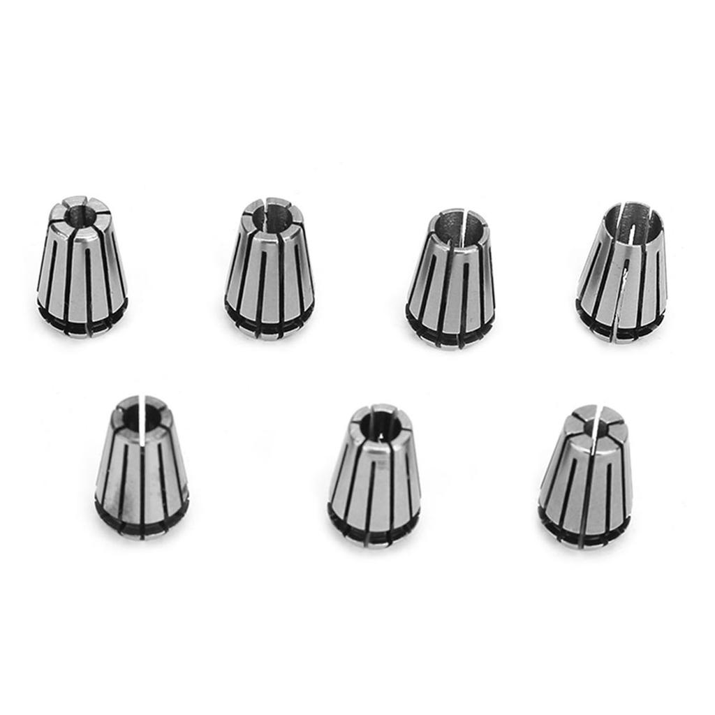 7PCS ER11 5mm Držák hřídele motoru Prodlužovací tyč ER11 1?Sada pružinových kleštin 7mm