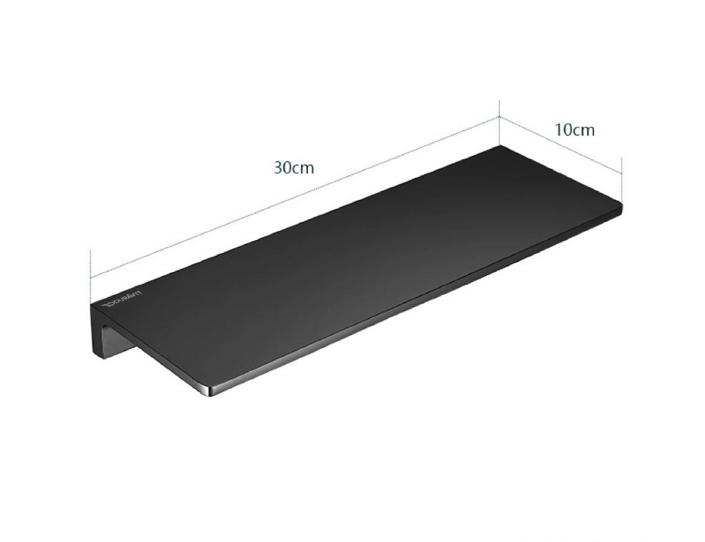 Tuqiu Total Brass Gray Bathroom Shelf  Black Soap Dish Bath Shower Shelf Wall Mounted Bath Shampoo Holder Basket Holder