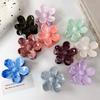 New Colorful Flower Shape Hair Claw for Women Girls Elegant Hair Clip Crab Hairpins Bath Barrettes Lady Fashion Hair Accessories