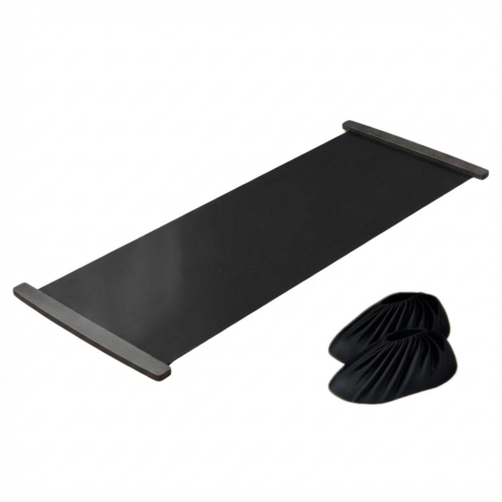 

140cm 180cm 200cm Fitness Glide Plate Multifunctional Core Training Board Home Fitness 140×50CM чорний
