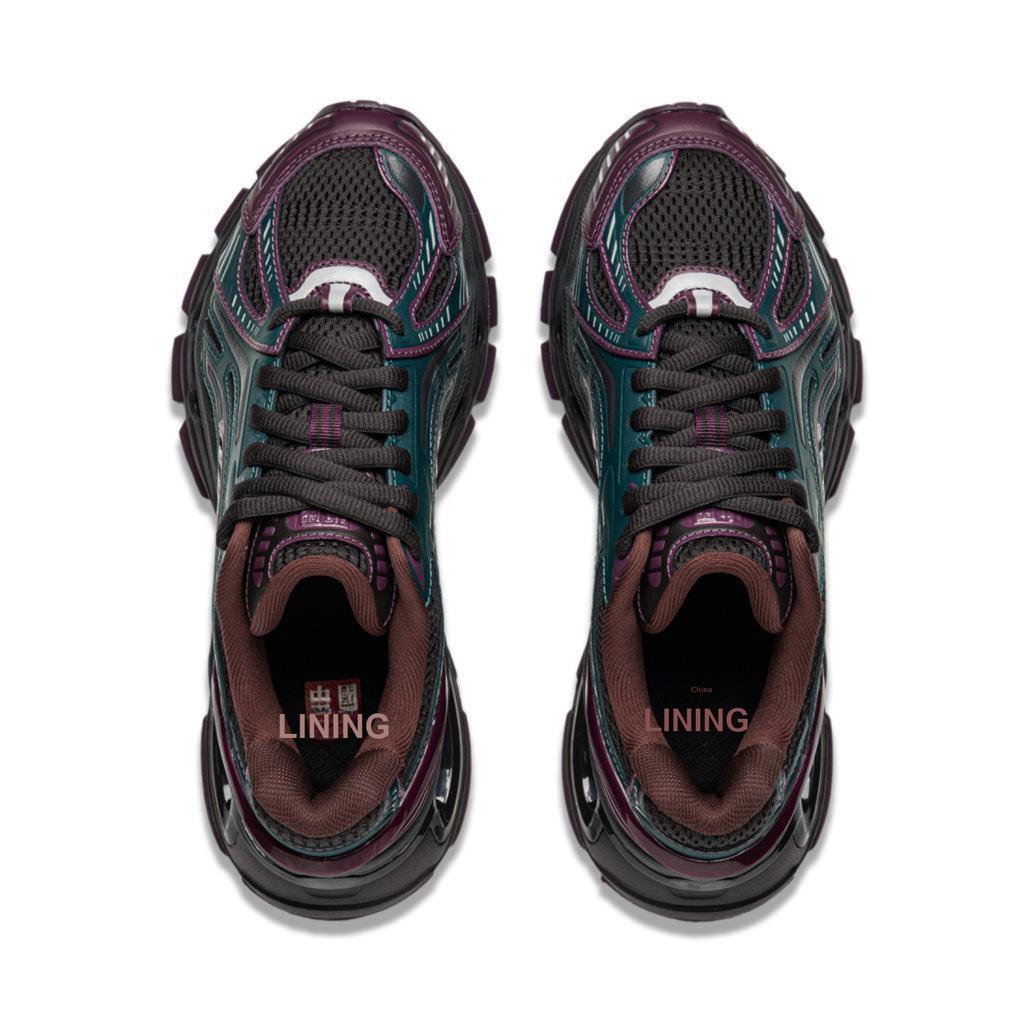 Li Ning Lijun BOW Trendy Fashion Supportive Stable Durable Low-Top Casual Shoes Women Sneaker Green Brown AZGU064-4