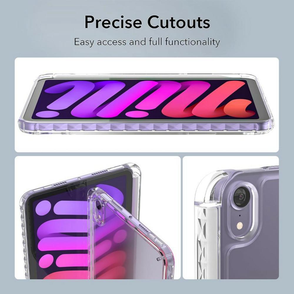 For iPad mini (2024)/(2021) Case Corner Protection Clear Acrylic+TPU Tablet Cover
