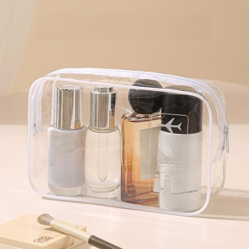 Travel Waterproof Pvc Toiletry Bag Large Capacity Organizer For Packing And Cosmetics Storage