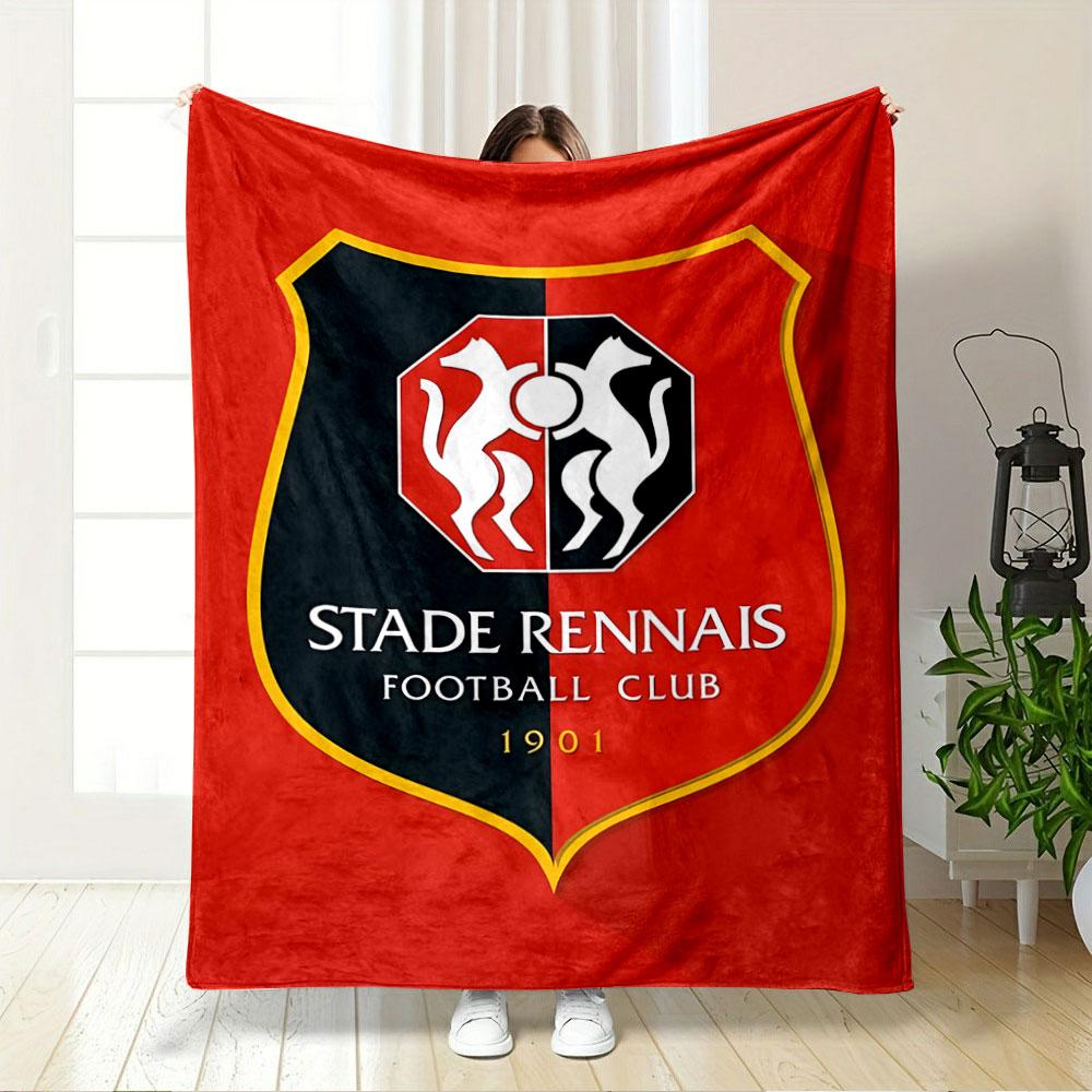 Stade Rennais Football Club Logo for all seasons blanket lunch break throw gift