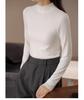 310g Women's Winter Double-Sided Brushed Half-High Collar Long Sleeve Thermal Base Layer Top