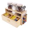 Ken's Kitchen Coffee Bean Storage Containers, Glass Canisters with Lids and Spoons, Coffee Beans, Coffee Grounds, Tea Bag Storage Rack, Tea Bag Holder