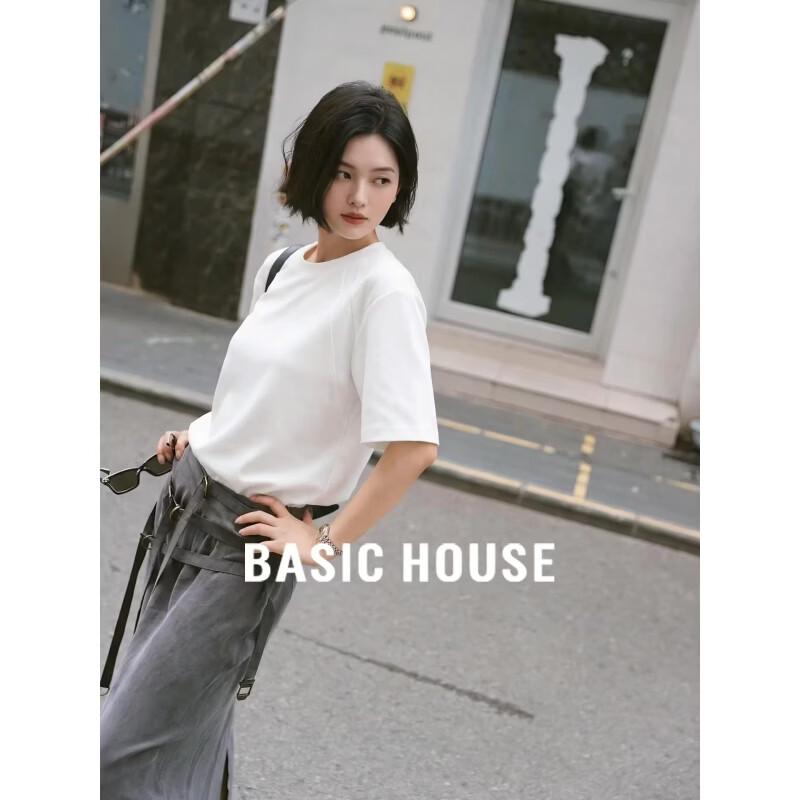 Basic House Women s Tencel Blend Round Neck Knit Top XL