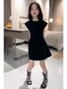 Korean-Style Girls' Sleeveless A-Line Dress - Summer Waist-Fit Fashion for Middle & Big Kids