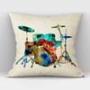 1Pcs/Set Music Series Printed High Qulity Linen Decorative Pillow Case Black White Cushion Cover Car Seat Sofa Decor 45X45Cm