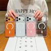 Ultra Thin Simple Transparent Glitter Bling Magnetic For Magsafe Cases For Apple iPhone 17 16 15 14 Pro Max 13 Shockproof Cover
