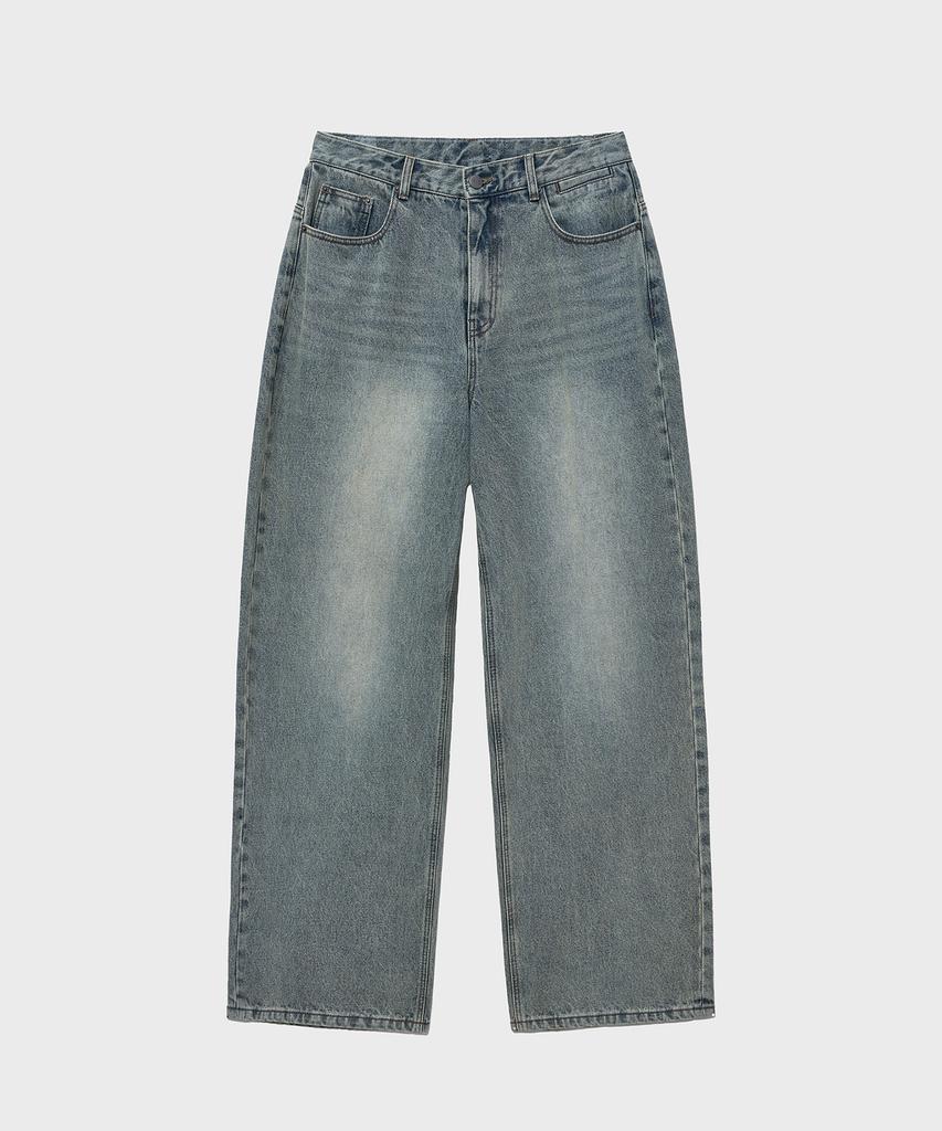 NOIRER Classic Wide Denim Pants (Light Blue)