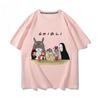 Spirited Away Totoro Animation Co-branded Around Short-sleeved Women's Summer New Casual Fashion Top T-shirt Women Clothes