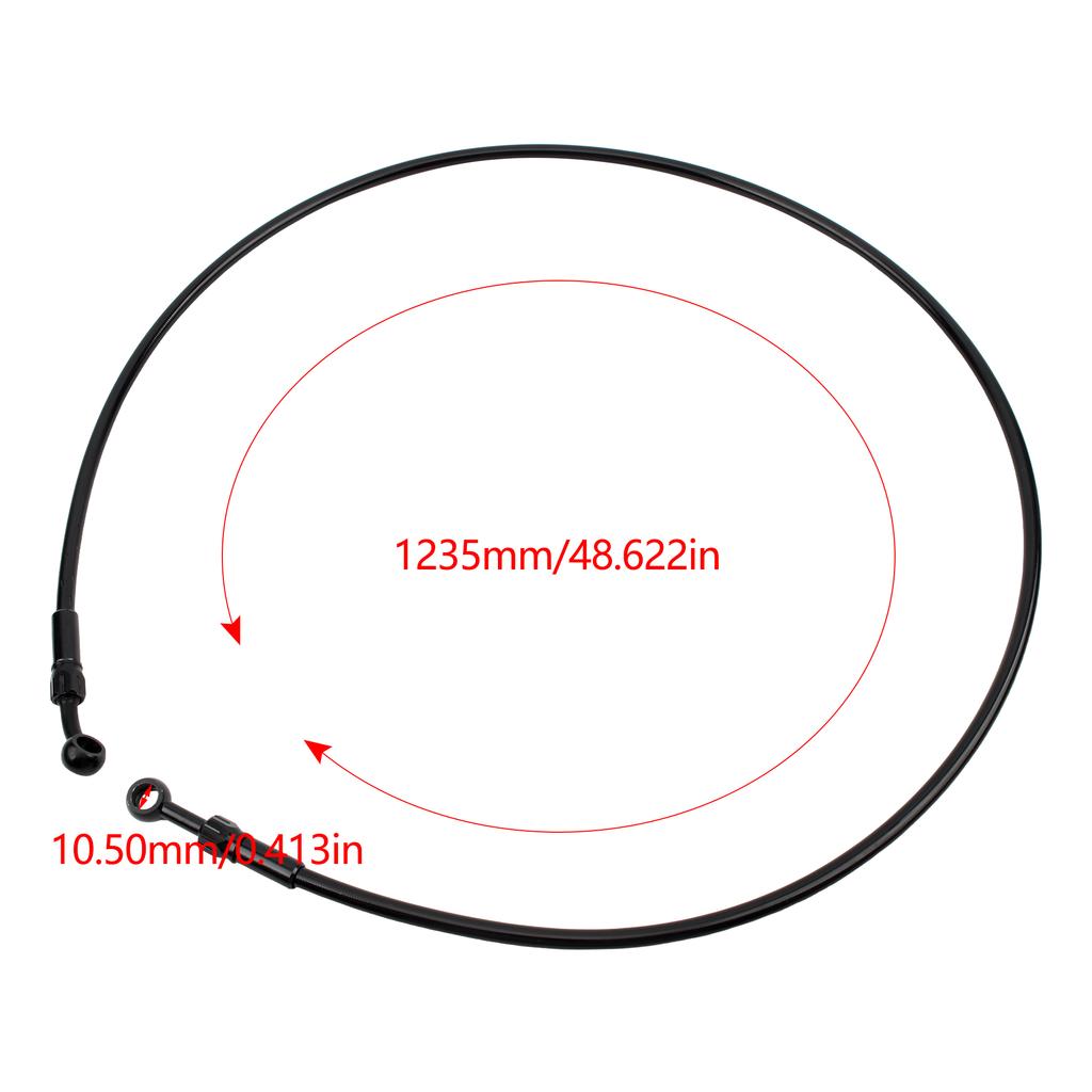 Motorcycle Brake Hose Oil Tube 120cm M10 for Kawasaki YAMAHA Honda Stainless Steel Braided Brake ATV Dirt Bike Street Racing