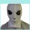 Alien Latex Masker Hoofddeksel Ufo Scifi Film Thema Halloween Kostuum Accessoire Voor Cosplay