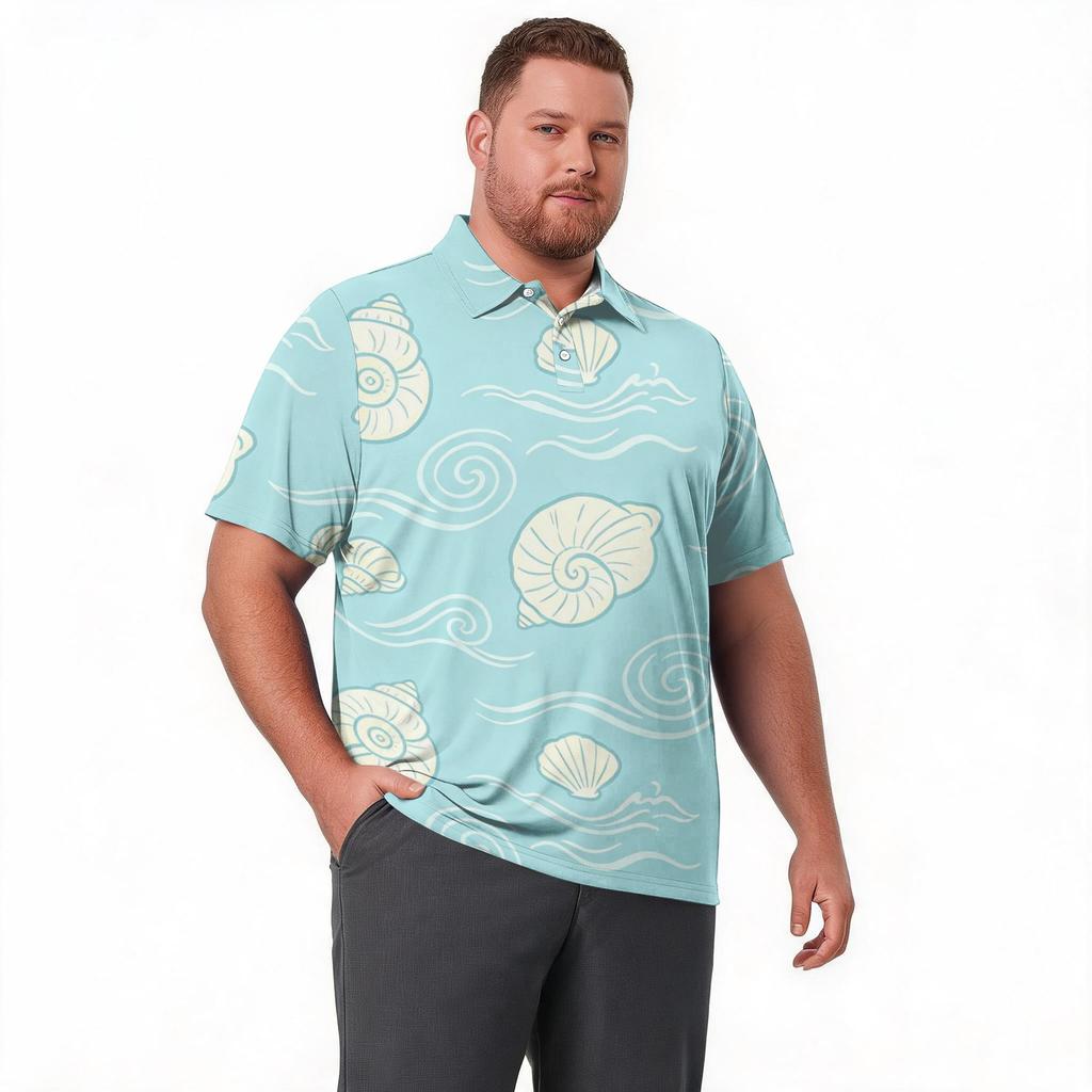 Men's Hawaiian Print Shirt Casual Summer Short Sleeve