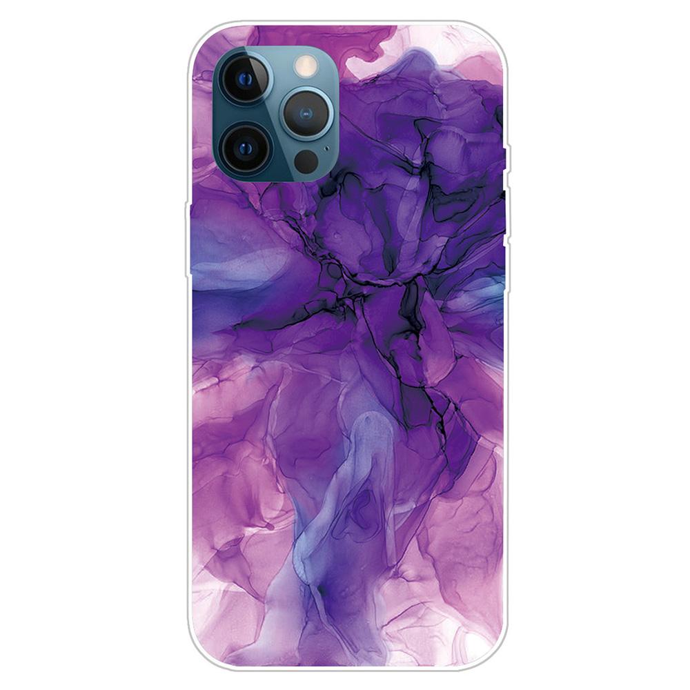 For iPhone 16 Pro Case Abstract Marble Pattern Printing TPU Phone Cover