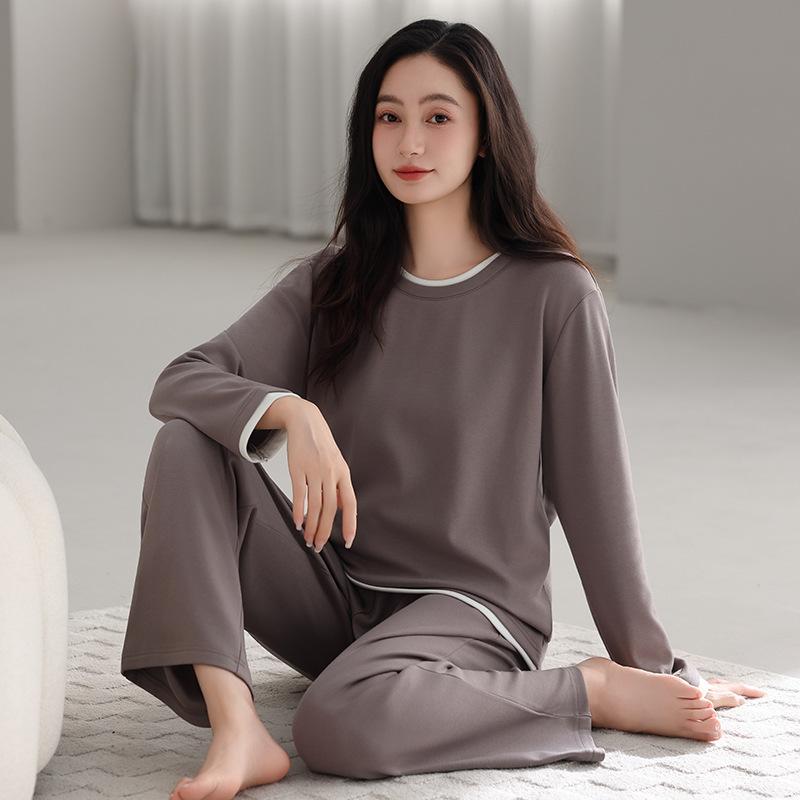 German velvet pajamas women's autumn and winter thickened polished light luxury casual can be worn outside spring and autumn thin velvet loungewear