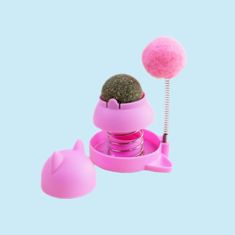 Catnip Ball & Matatabi Stick Toy – Kitten Dental Teaser & Boredom Relief Playset