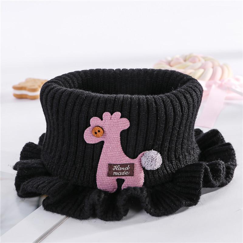 

Children s scarf cartoon knitted scarf warm windproof baby baby shawl fake collar neck cover Japanese and Korean style
