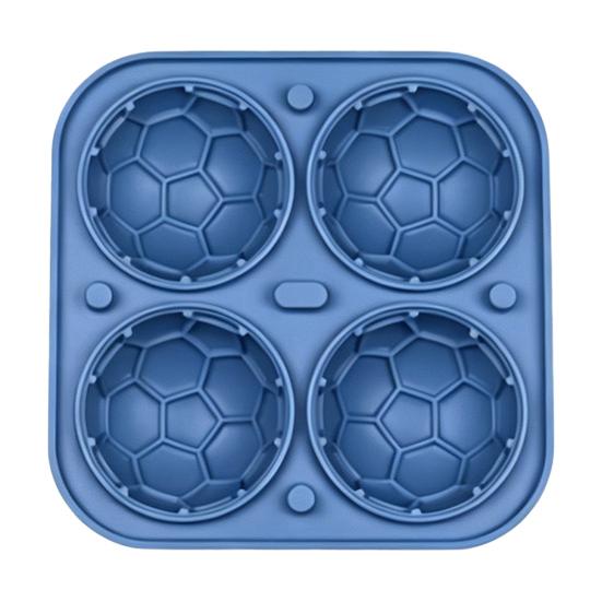 Soccer Ball Ice Cube Tray, World Mug Shape Silicone Mold for Freezer & Oven, Easy Release Non-Stick BPA-Free Chocolate Jelly Candy Mold