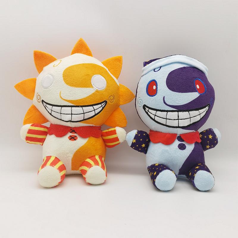 Sicherheitslücke Sundrop Moondrop Plüschtier Five Nights At Freddy's Sonne und Mond Weiche Stoffpuppe Spielcharaktere Plüschtiere für Fans Kinder Geburtstagsgeschenk