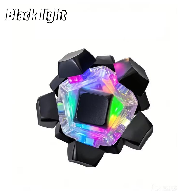 

Non-Toxic 12 Key Flashing Light Fidget Roller Keyboard Ball Stress Reliever Finger Pressing Anti Stress Keycap Decompression Toy Gift