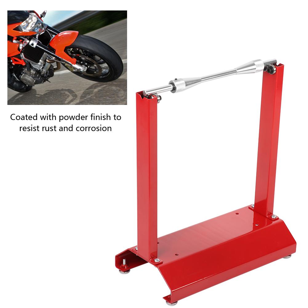 Motorcycle Red Wheel Balancer Balancing Stand Maintenance Rack