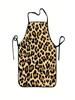 1 Piece Cartoon Cow Pattern Apron - Neutral Fun Kitchen Apron, 100% Polyester Fiber 150G/Square Meter Durable and Washable for Cooki