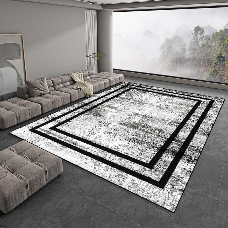 Helle Luxus Graue Große Teppiche für Wohnzimmer Europäisch Schlicht Schlafzimmer Dekoration Teppich Weich Rutschfest Lounge Couchtische Matte