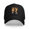 I Was 6 Now I'm 7 Year Old Birthday 67 Funny Baseball Cap Vintage Men Hip Hop Hats Breathable Running Hippie Baseball Caps Gift