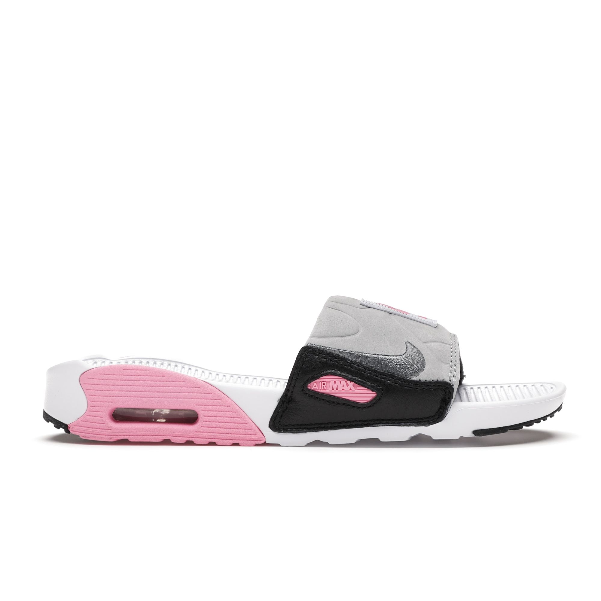 

Женские кроссовки Nike Air Max 90 Slide Rose розово-белые светло-дымчато-серые CT5241-100