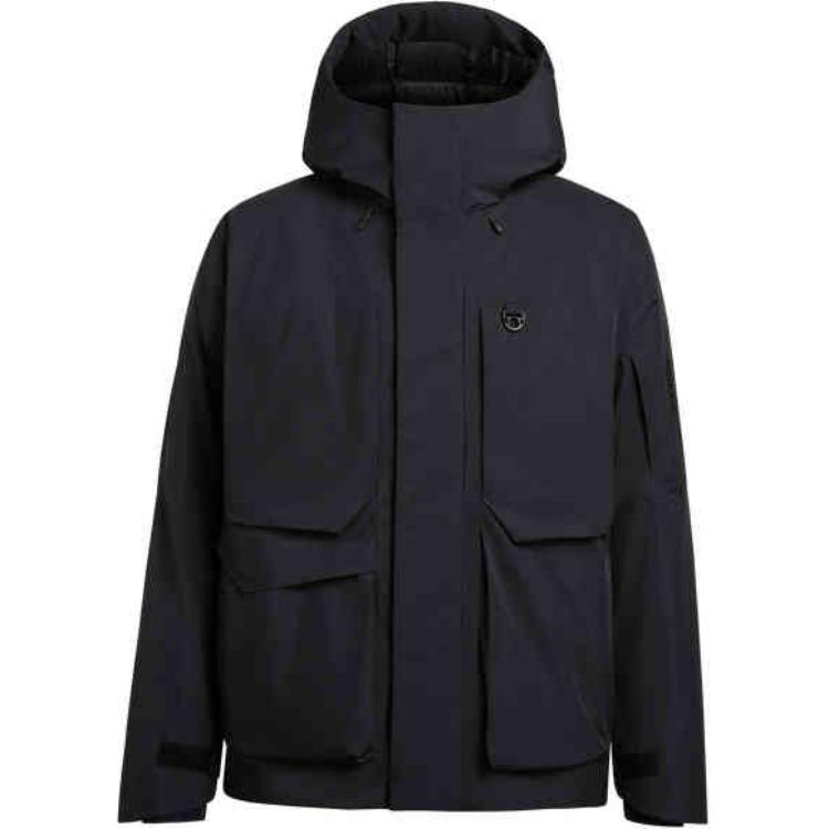 

Salomon Outlife FW24 Outdoor Series WP Down Hooded Water-Resistant Windproof Warm Jacket Unisex Jacket Deep-Black C23740 M