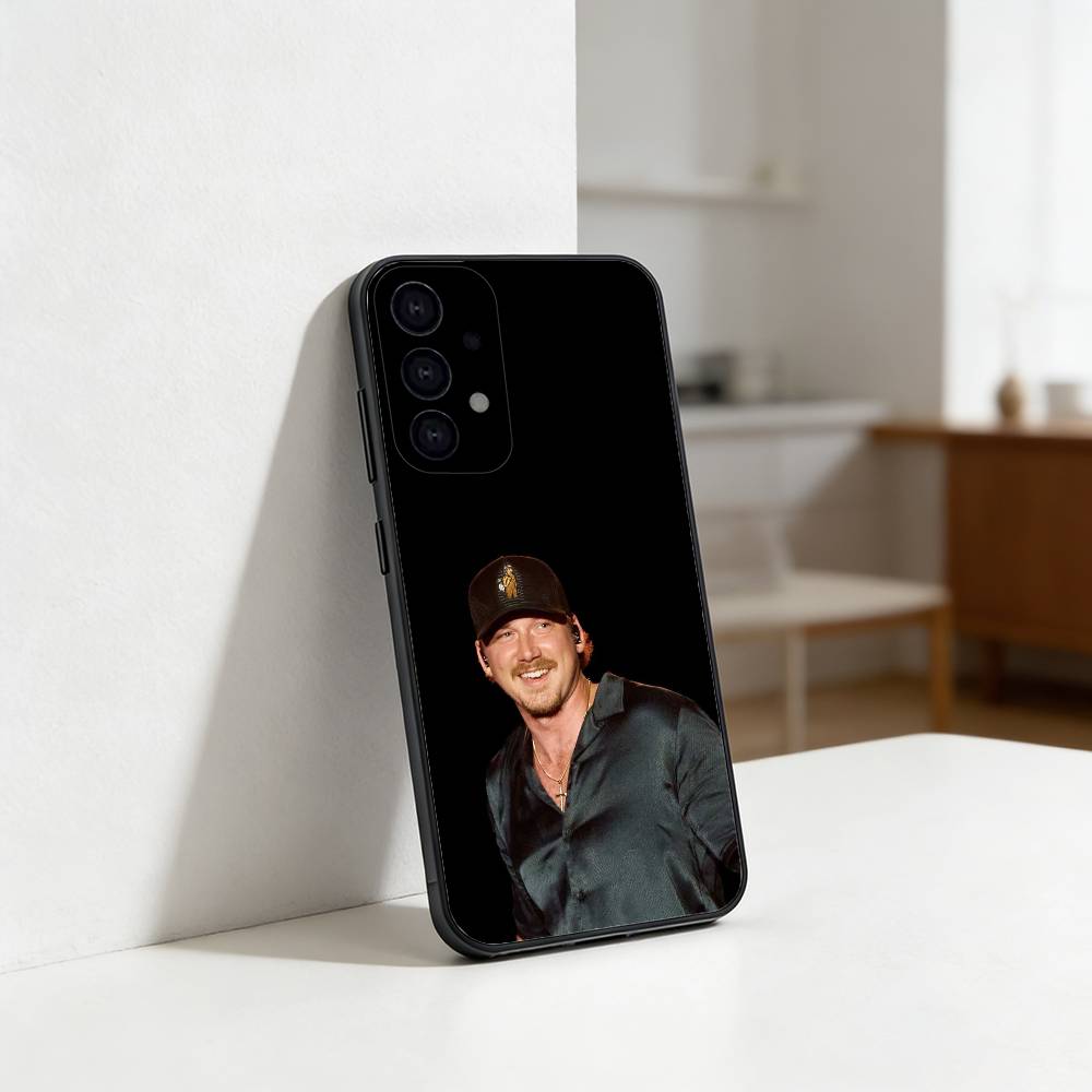 Singer Morgan Wallen phone Case For Samsung S25,24,21,22,23,30,Ultra,20,Plus,Fe,Lite,Note Soft Black Cover