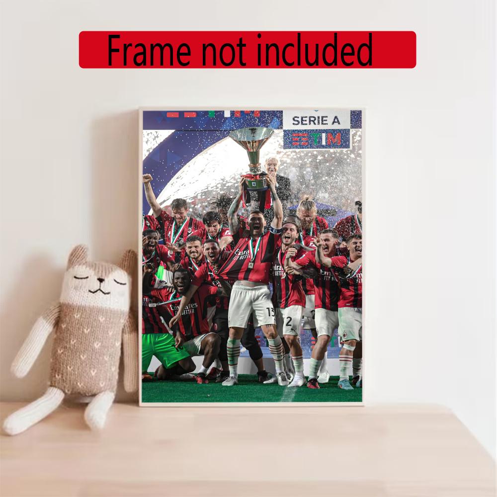 Ac Milan 5D Diy Diamond Painting Round Diamond Mosaic Suitable For Beginners Diamond Painting Rhinestones Gift Frameless