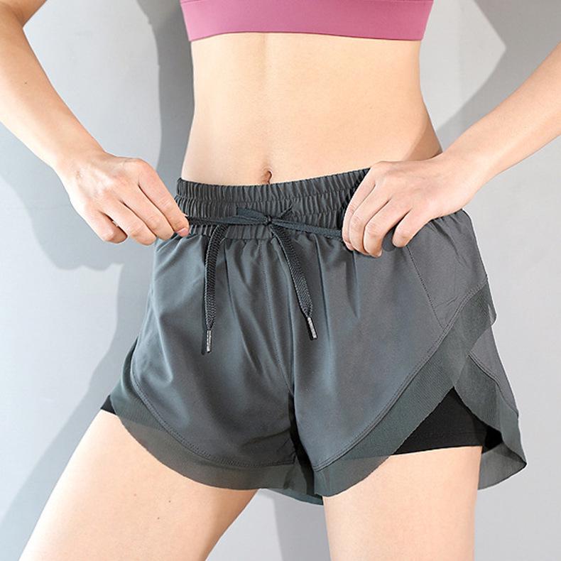

Женские быстросохнущие свободные шорты для бега с подкладкой - Легкие для летних тренировок L