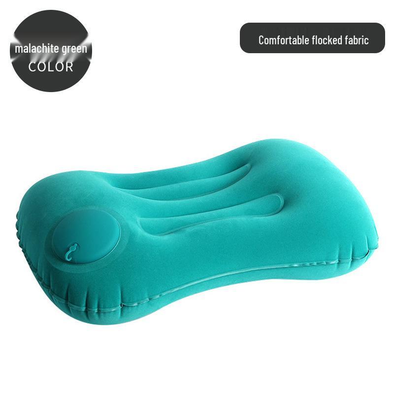 Automatic Inflatable Pillow: Portable Outdoor/Indoor Lumbar & Neck Support for Travel, Office Nap