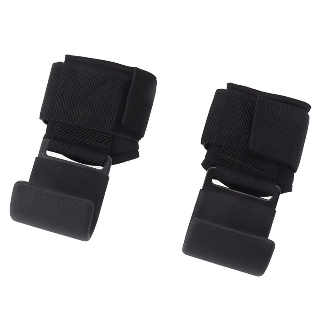 Weight Lifting Hook 2PCS Thicken Pads Non Slip Heavy Duty Lifting Wrist Straps for Men Women Adult