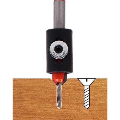 1 Set Countersink Drill Bit High Hardness Wear Resistance Woodworking Chamfer Drilling Tools