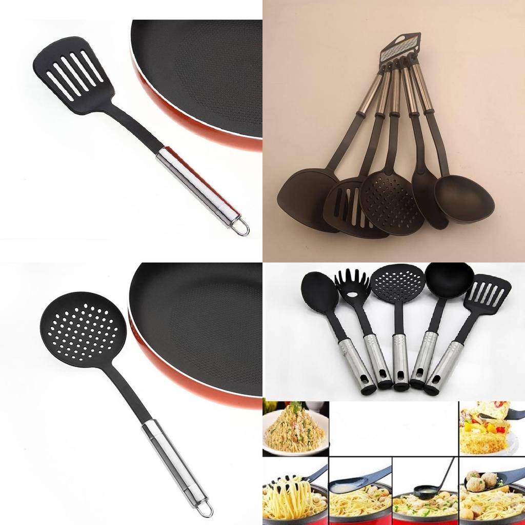 Modern Minimalist Nylon Cooking Utensils With Pp Handles For Home Kitchen Use
